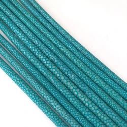 Beichong Wholesale  5MM Width 20cm Length sky blue  Genuine Stingray Leather Cords For DIY Jewelry Making bracelet