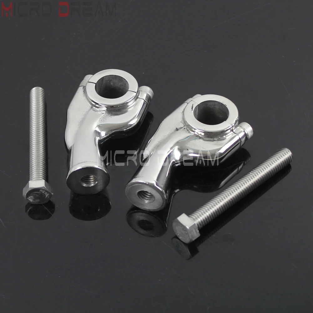 Old School Motorcycle 22mm 25mm Pullback Handlebar Risers for Harley Chopper Cruiser Vintage 7/8