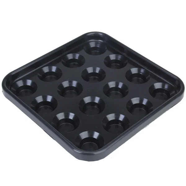 Black Tray Box Holder CaseHolds 16 Snooker Billilard Table Cue Balls Plastic Pool Billiard Ball Tray Holds 16 Balls