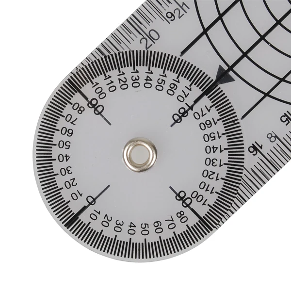 Userful Multi-Ruler Goniometer Angle Medical Spinal Ruler Professional 360 Degree Measuring Tool Spinals Goniometer Protractors