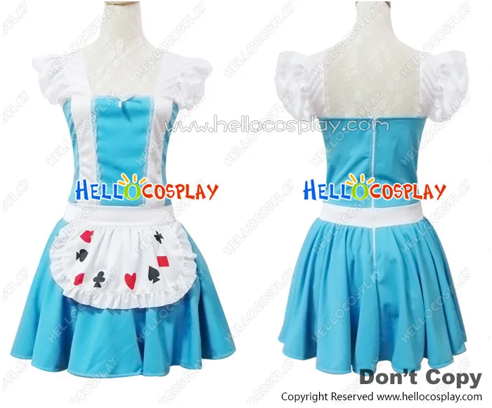 

Angel Feather Alice Blue Maid Dress Cosplay Costume H008