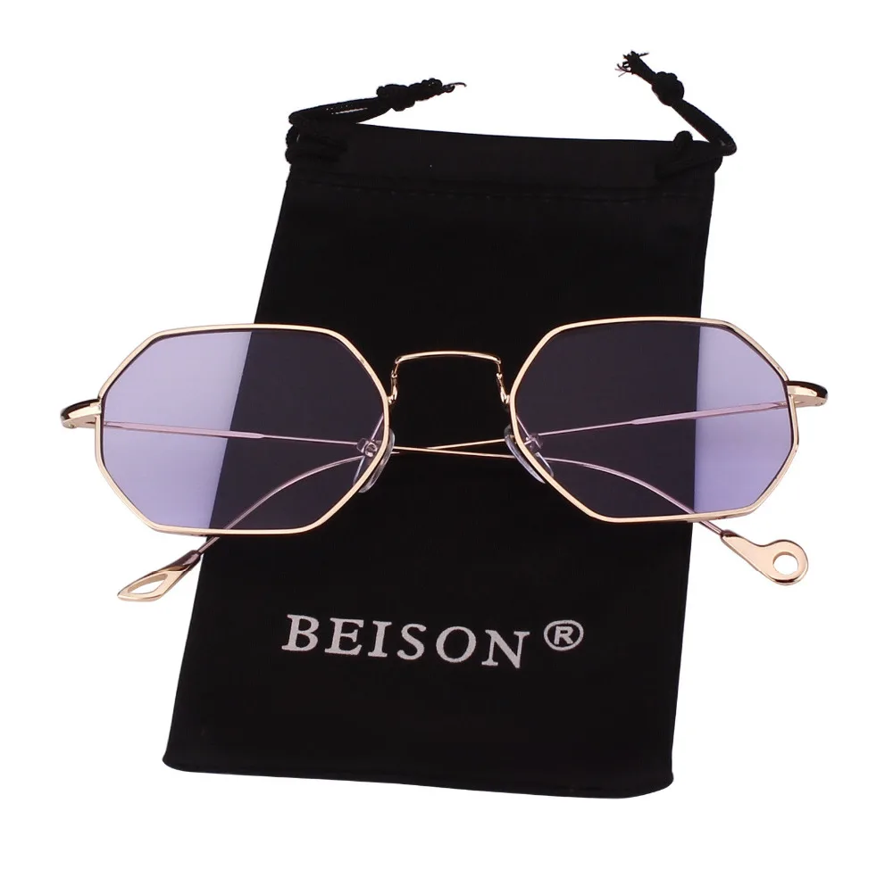 

Agstum Free Shipping Classic Polygon Sunglasses Men Women Hexagon Square Eyewear