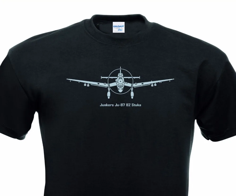 Camiseta de marca para hombre, ropa masculina nueva, camiseta de Junkers Ju 87 Stuka Alemania Deutschland cristiano, 2019