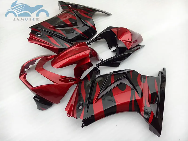 Injection fairings kit for KAWASAKI 2008-2014 Ninja 250 ZX 250R sport ABS fairing kits EX250 08-14 red gray motorcycle bodyworks