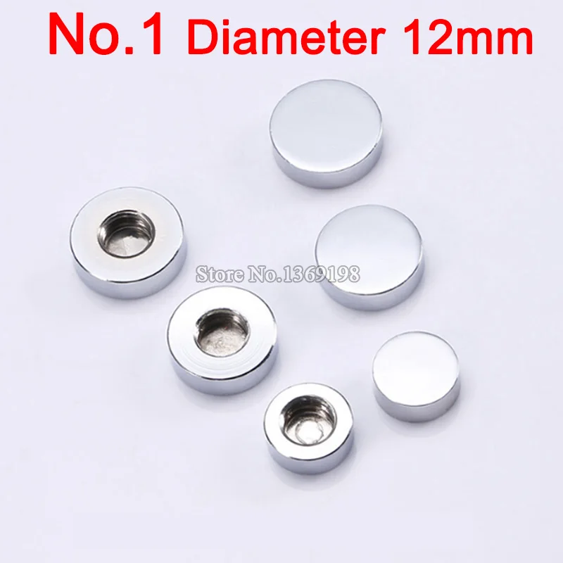 Brand New 1000PCS/lot Dia 12mm Advertisement Nails Solid Glass Mirror Screws Cap Mirror Nails Decorative Fittings E314