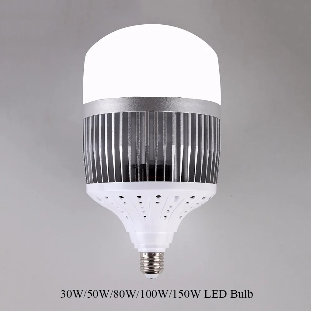 High Power 30W 50W 80W 100W 150W LED Bulb Light E40 E27 220V LED Lamp High Bright LED Lamp Light for Warehouse Engineer Square