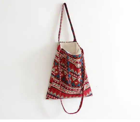 New Vintage Boho Hobo Hmong Ethnic Embroidery Shoppers Bag Women\'s shoulder bag Embroidered handbag