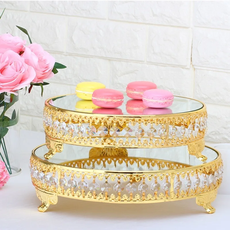 

European metal birthday cake tray decoration wedding dice table pendulum household Pendant 3061 Nordic fruit plate