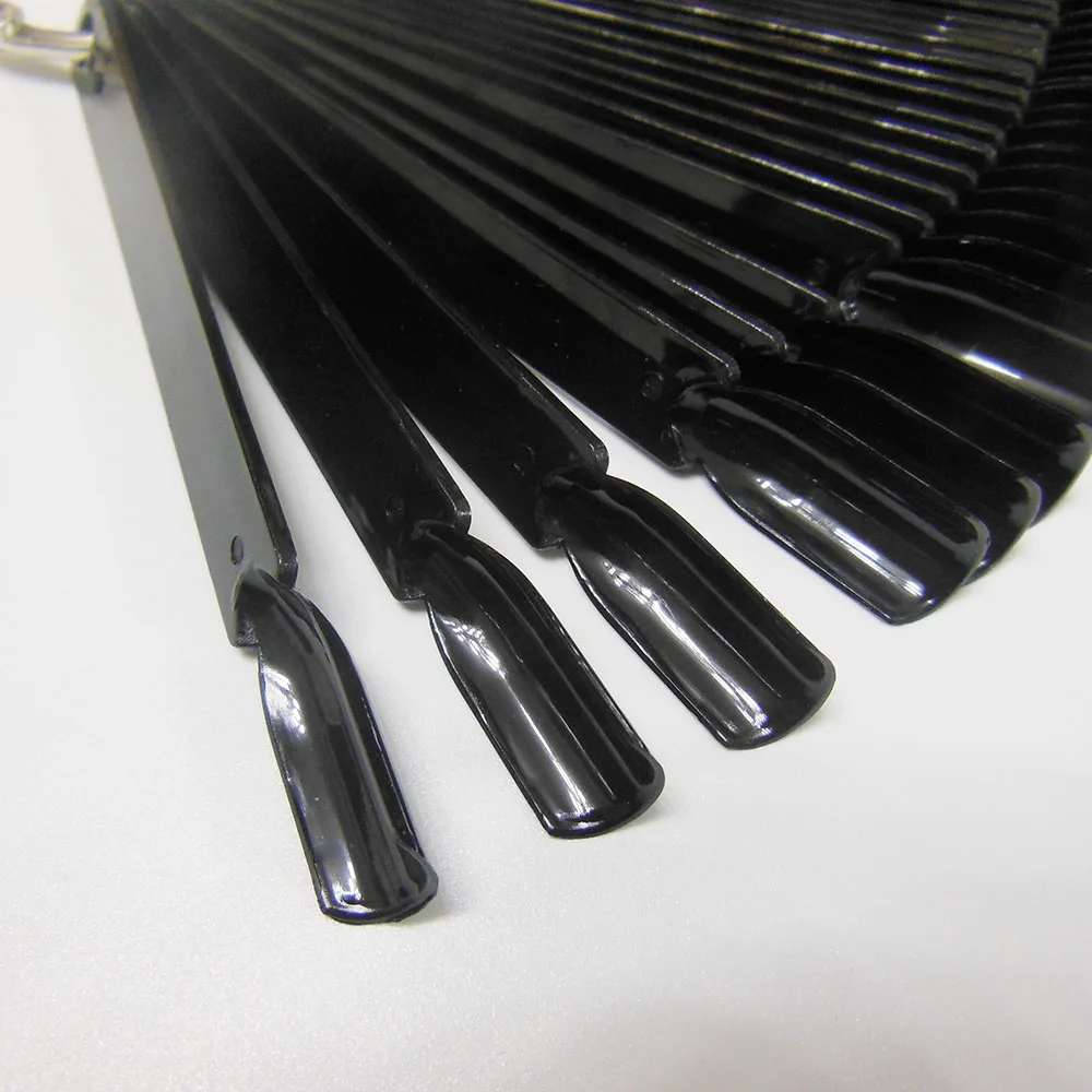 1 ensemble 50 couleurs dessin peinture trop l Nail Art noir vernis Palette plat Dappen plat couleur affichage manucure ensemble