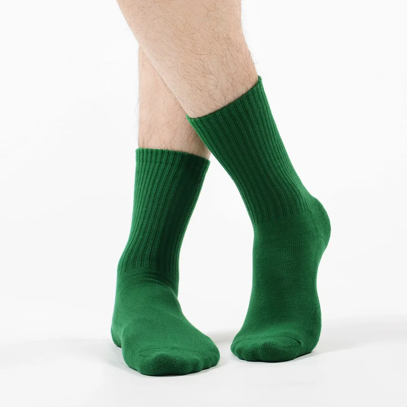 MK1225 MEIKANG Brand Colorful Combed Cotton Terry Socks Mid-calf Socks for Men/Women/Kids Warm Breathable High-Quality 6 Pairs