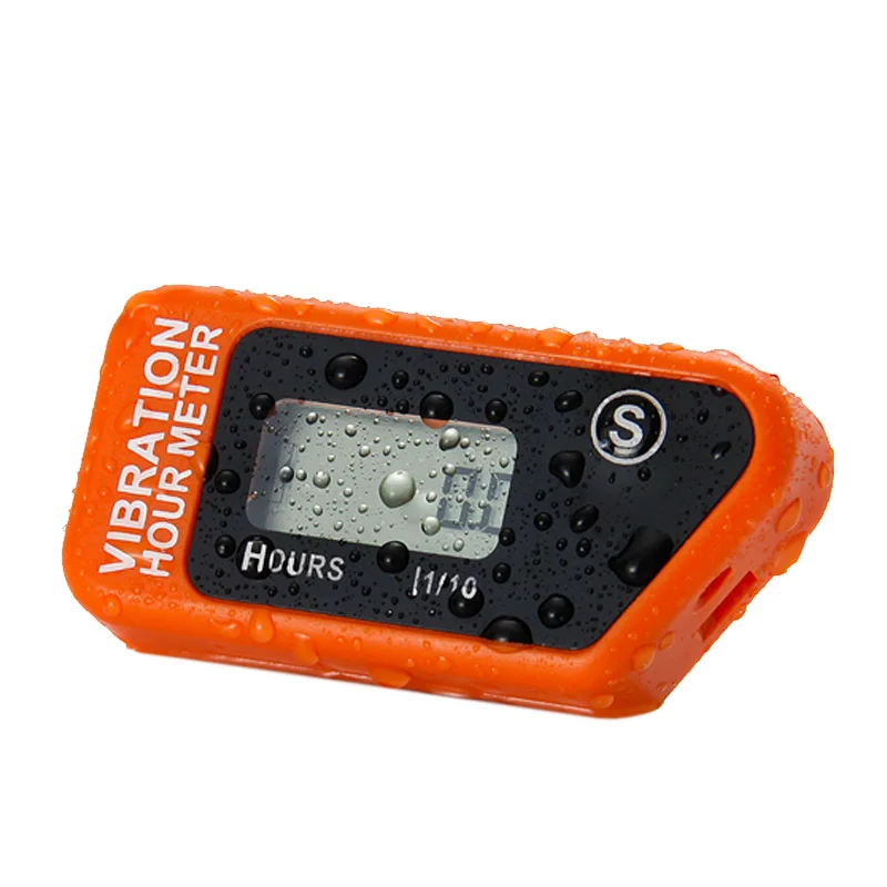 Waterproof LCD Wireless Vibration Hour Meter Counter For Motocross Engine Boat Snowmobile Motorcycle Chainsaw Marine ATV Jet Ski 2