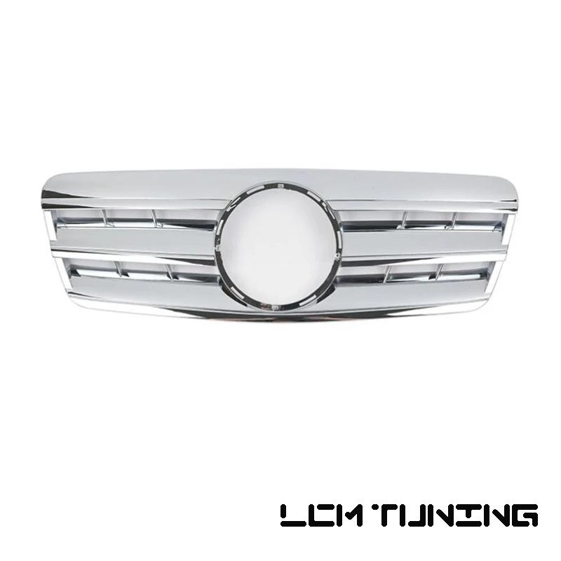 ABS Plastic Front Bumper Racing Grille Overlay For Mercedes Benz CLK Class W208 Grill 1996-2003