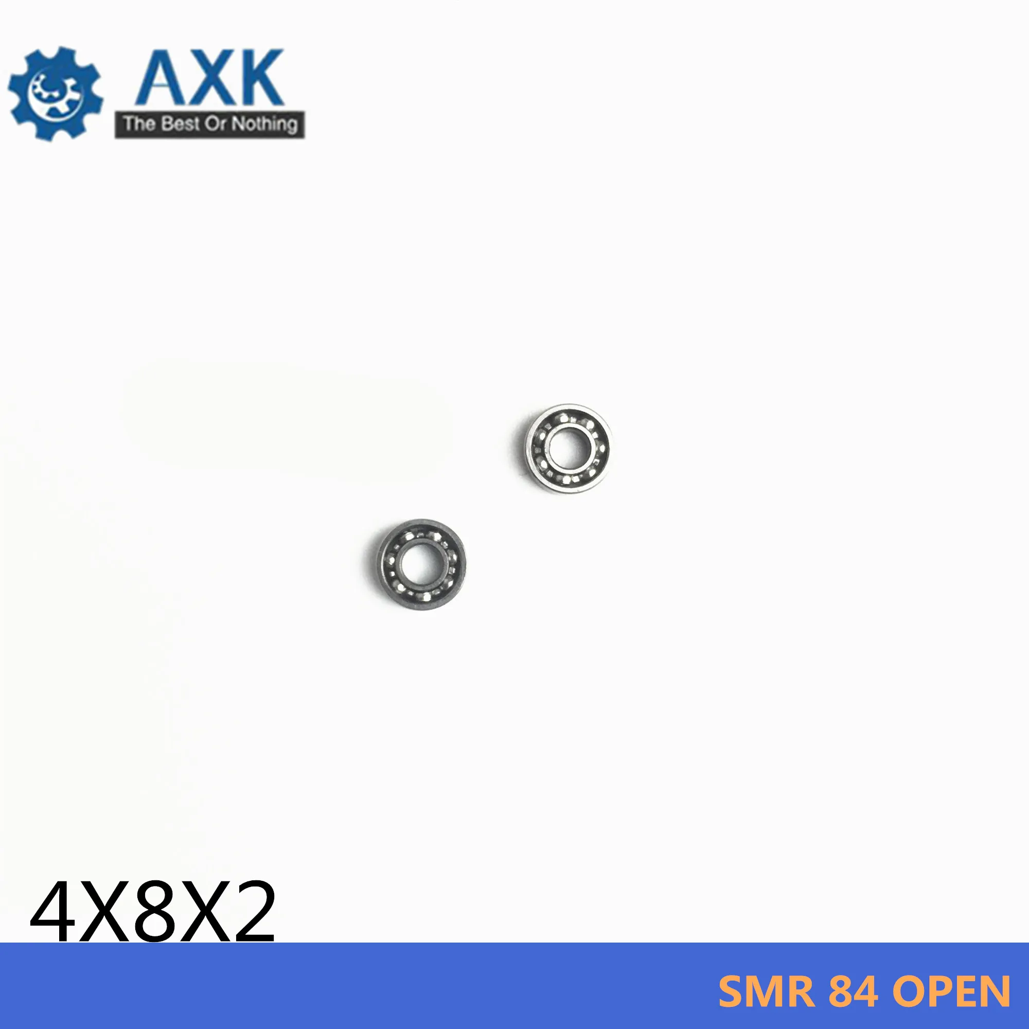 

SMR84 Open Bearing 4*8*2 mm ( 10 PCS ) ABEC-1 Stainless Steel Ball Bearings