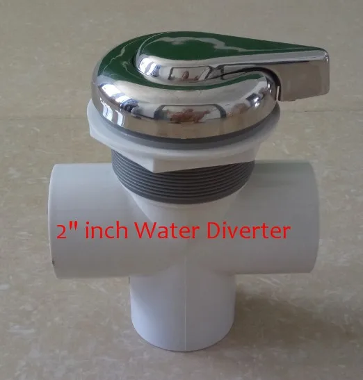 

2" inch spa water diverter chromed/stainless steel & water selector water controller INVERSEUR DE POMPE 2 POUCES INOX