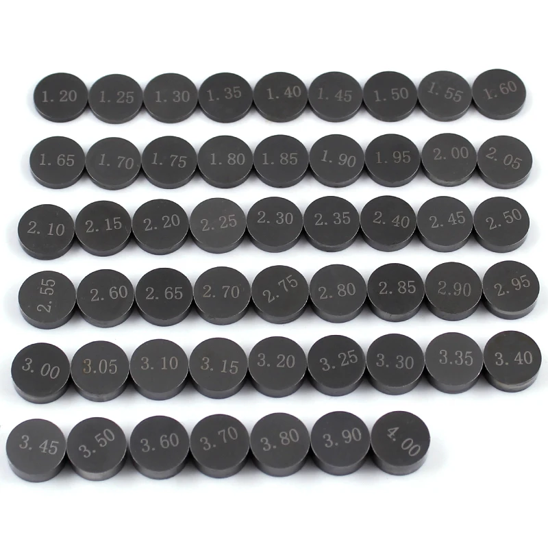 Motorcycle Engine Parts Adjustable Valve Gasket Shim 9.48mm Complete Valve Shim Kit Cams 1.2 ~ 4.0 (include 5pcs)