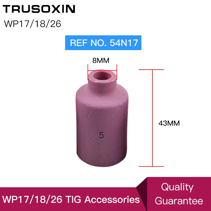 TIG Welding Machine Welder Accessories/Consumables WP26 17 18 Series Torch/Gun Porcelain Shield Cups Ceramic Nozzles