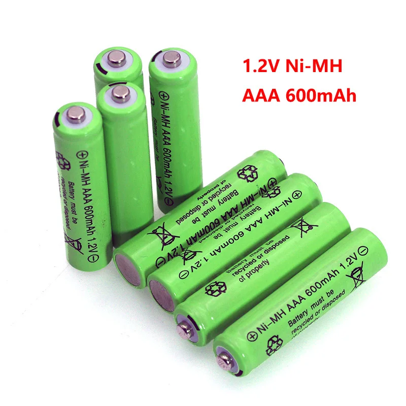 1.2V NI-MH AAA Batteries 600mAh Rechargeable nimh Battery 1.2V Ni-Mh aaa For Electric remote Control car Toy RC ues