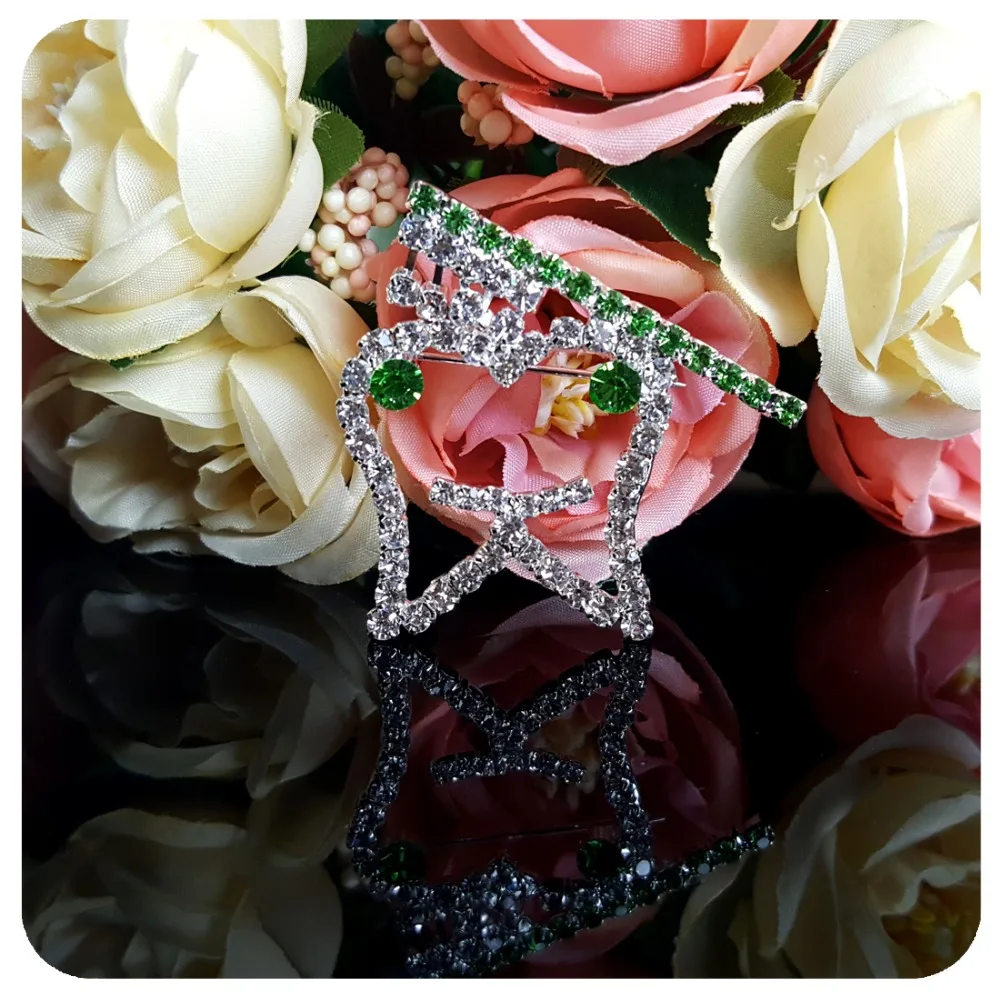 GRANDBLING Unique Design of Crystal Brooch Pin for International Teeth-loving Day&Teeth Doctors