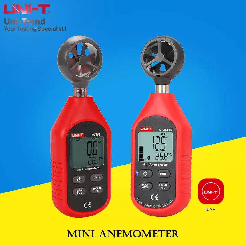 UNI-T UT363/UT363BT Mini Anemometer;mini wind speed and temperature meters/wind gauge/wind speed measurement