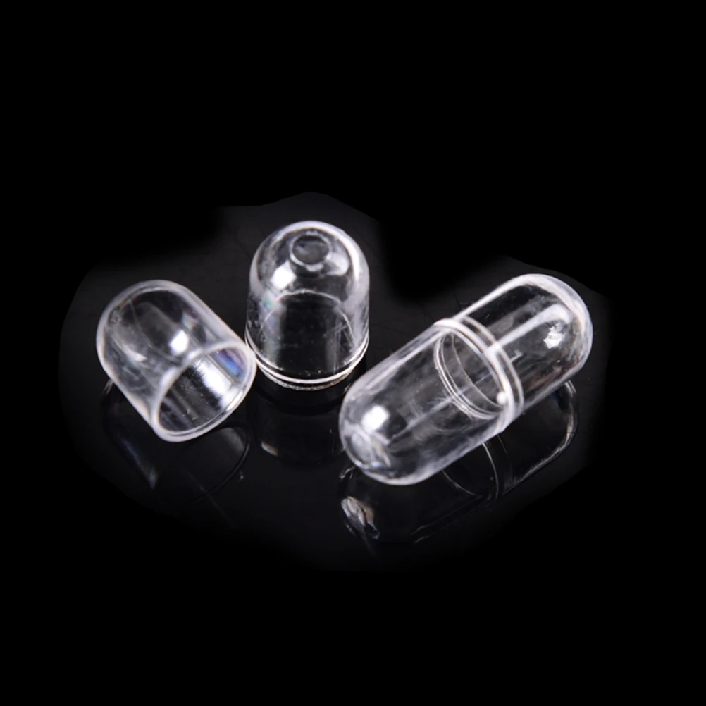 20Pcs/pack Medicine Capsule Shell Empty White Hollow Plastic Capsules 10mm Plastic Pill Wholesale