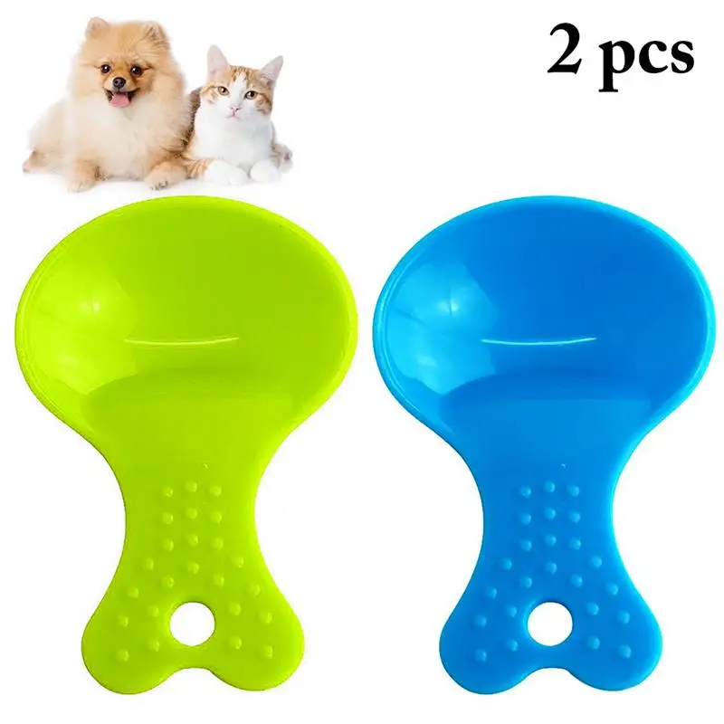 2PCS/set  Pet Food Scoop Plastic Creative Assorted Dog Food Spoon Pet Supplies Pet Feeder