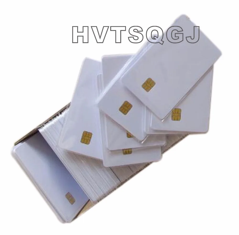 (10 pz/lotto) ISO7816 RFID Contatto Con SLE 4442 Chip Smart Card IN PVC