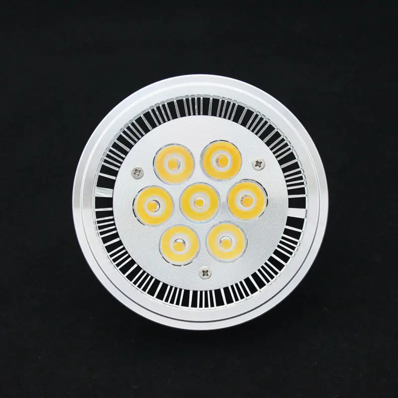 G53/GU10  ES111 QR111 AR111 LED 14W Spotlights 7*2w Lamp - Available in Warm, Natural, and Cool White, AC/DC 12V/AC85-265