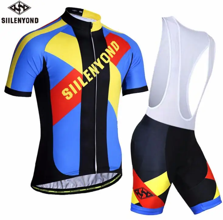 2019 Men Cycling Clothing Set Bike Clothing Breathable Summer Bicycle Wear/Short Sleeve Cycling Jersey Bib Shorts Sets