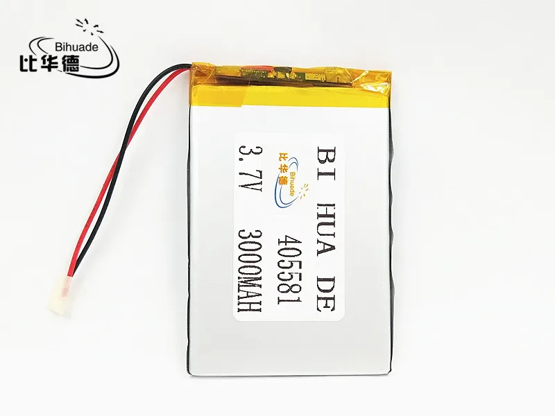 3.7 فولت 3000mAh 405581 ليثيوم بوليمر ليثيوم بو ليثيوم أيون خلايا بطارية قابلة للشحن ل Mp3 MP4 MP5 لتحديد المواقع