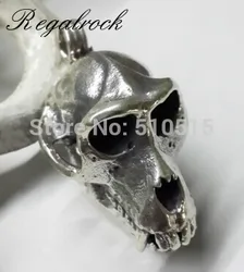 Gothic Apes Cranium Necklace 3D Dinosaur Jewelry Skull Fashion Pendant Hot Charm Punk