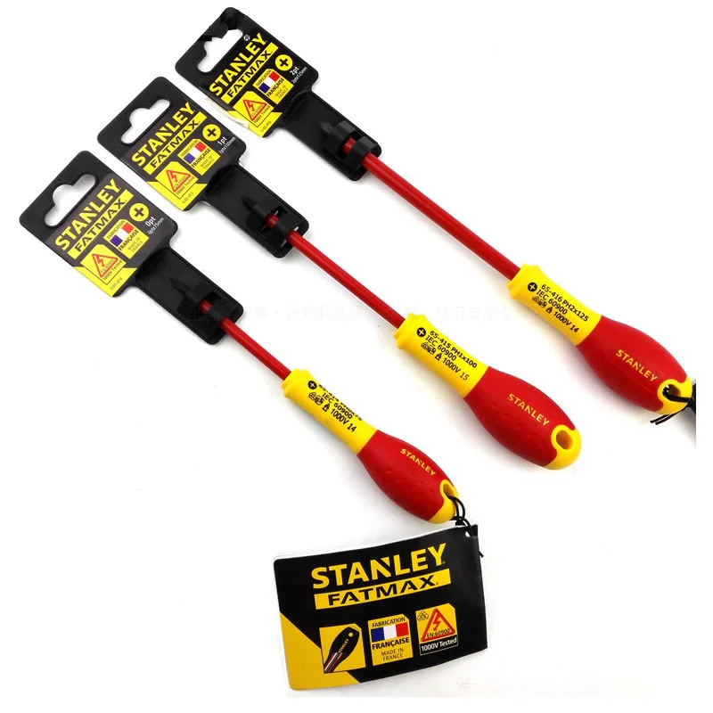 Stanley 1 piece profession grade 1000V voltage VDE insulated screwdriver high torque electrician screwdrivers FatMax