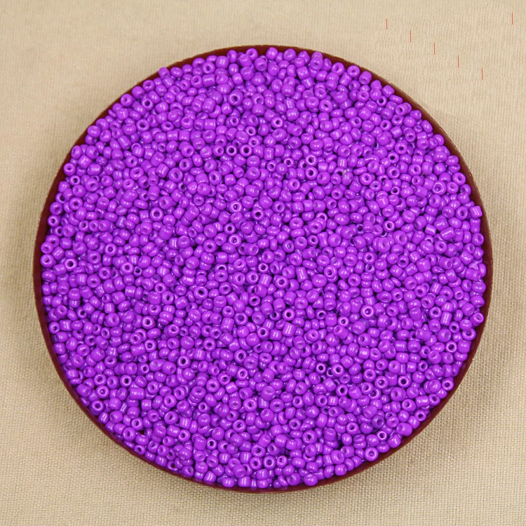 80g/lot Neon Colour Purple 2mm Glass Seed Loose Spacer Beads for Jewelry Making & DIY Craft CN