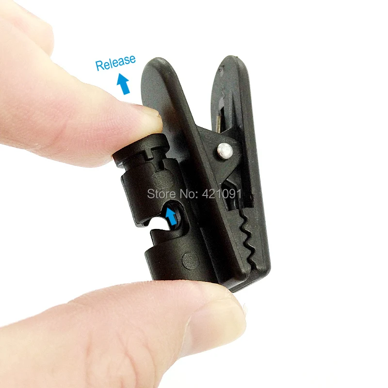 Mobile Phone Data Charging Cable Fixed Clip Walkie Talkie Earpiece Headset Hand Microphone Multi-purpose Collar Sleeve Clip