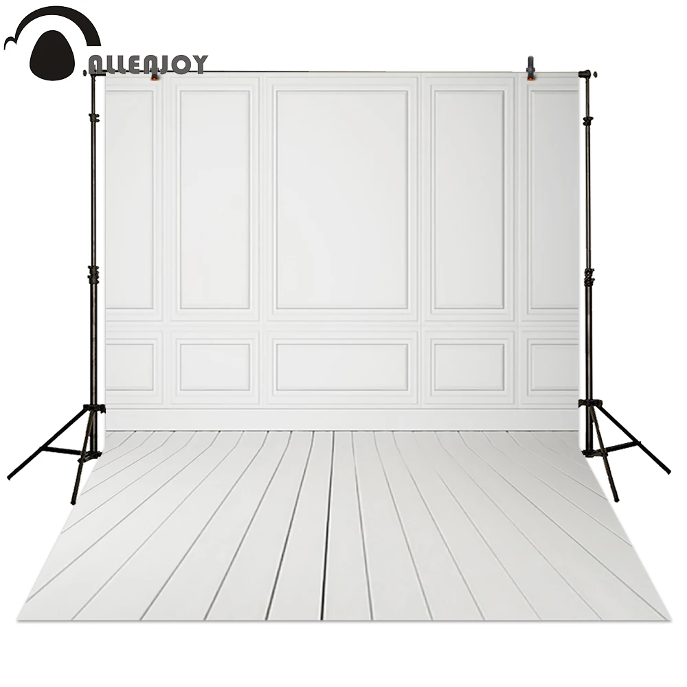 Allenjoy Photography Backdrops Wedding White Floors Wall Photophones Birthday Planks Econ Vinyl Backgroud Photo Shoot Studio