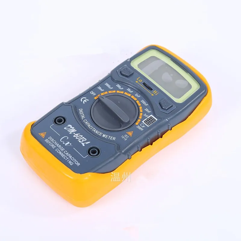 DM6243L Capacitance Meter Testre Inductance Meter Strap Blue Backlight LCR Meter Electronic Measuring Instruments