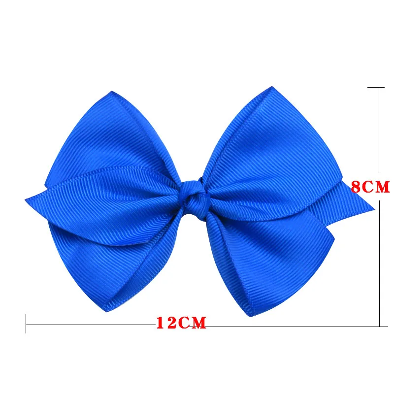 1PCS Lovely Solid Elastic Hair Bands Girls Ribbon Clips Bows Girl Hair 40 Colors Knot Hairpin Handmade Fashion Hair Accessories