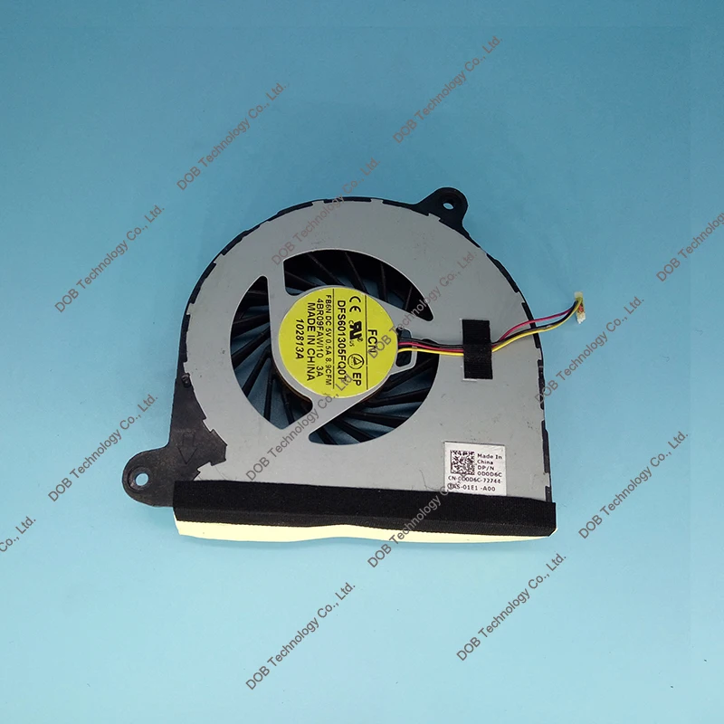 CPU Cooling Fan for Inspiron Dell 17R 5720 3760 7720 5720 Turbo INS17TD-2728 CPU Fan KSB0705HA BK76 mf75120v1-c100-g99 0D0D6C