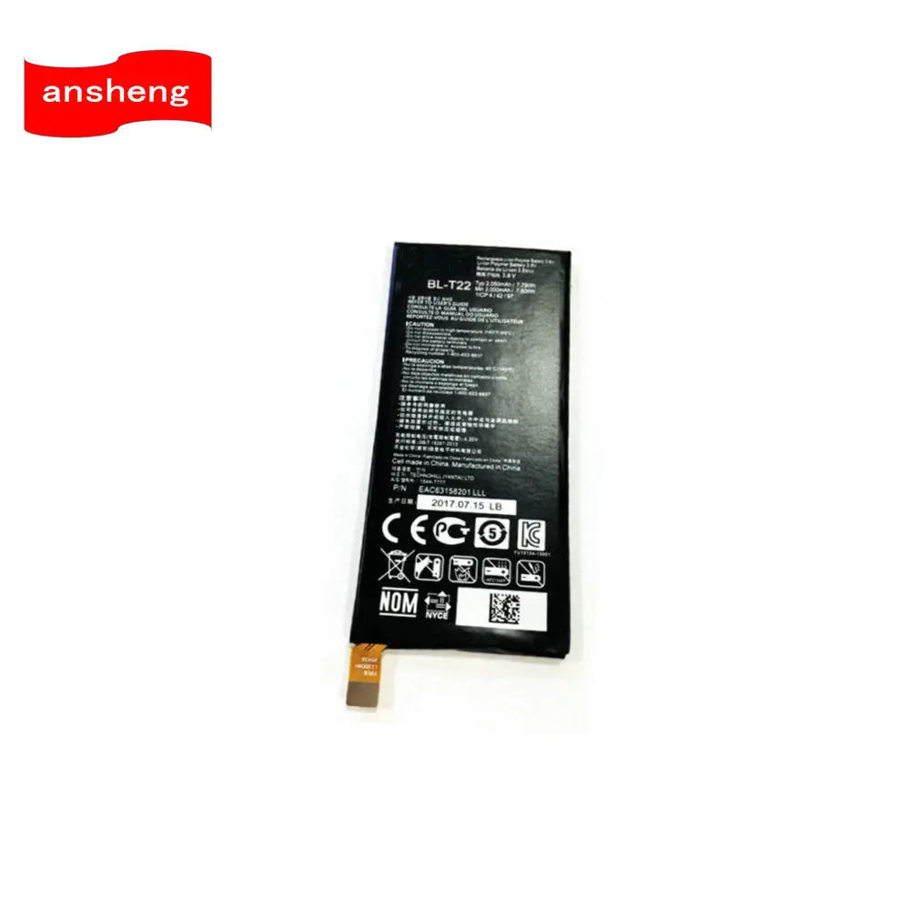 High Quality 2050mAh BL-T22 Battery For LG Zero H650 H650E H740 F620 F620L LS675 F620S H650K Mobile phone