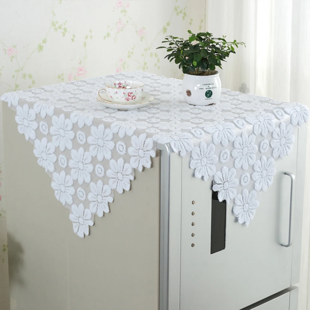 RAYUAN Embroidered Peony Foral Cutwork Tablecloths Rectangular Table Cover Table Cloth Wedding Party Home Dining Decor