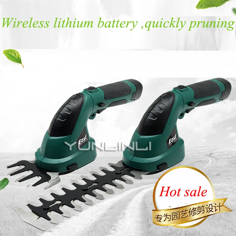 

Hedge Trimmer /Pruning Shears 7.2V Rechargeable Grass Cutter Cordless Lithium Bettery Garden Tools ET1511c/ET1502