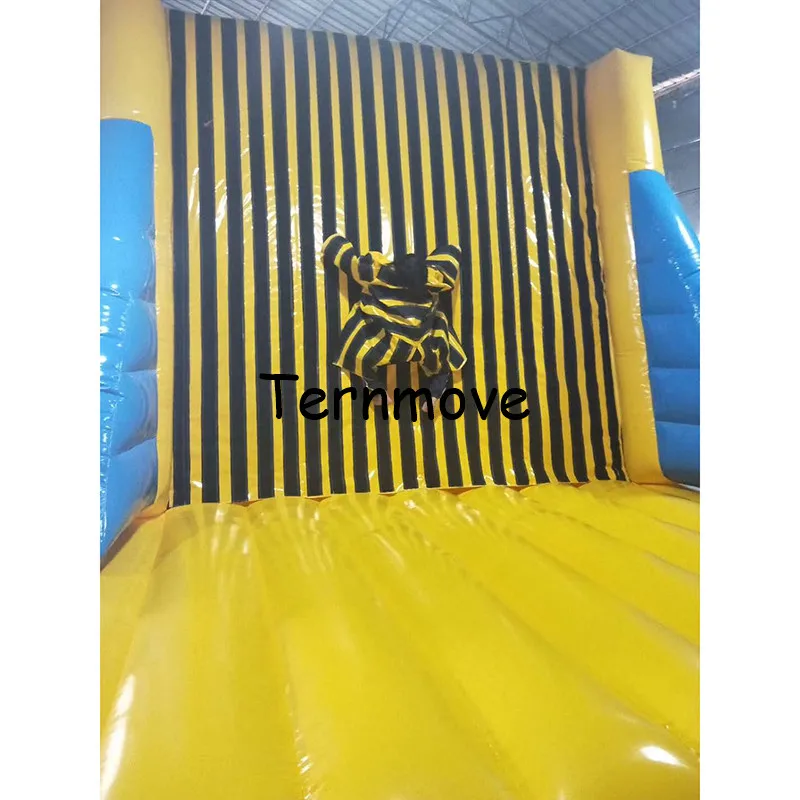 inflatable sticks Wall/Sticky Wall,Inflatable Landing Lauch pad,bouncy jumping castles with magic stick clothes