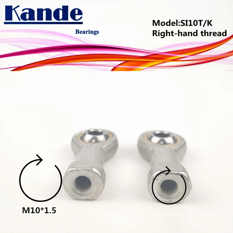 Kande Bearings PHSA10 PHSAL10 SI10T/K SI10 SI10LT/K  SI10L SI10T 4pcs Rod End Bearing  M10 SI10T SIL10T