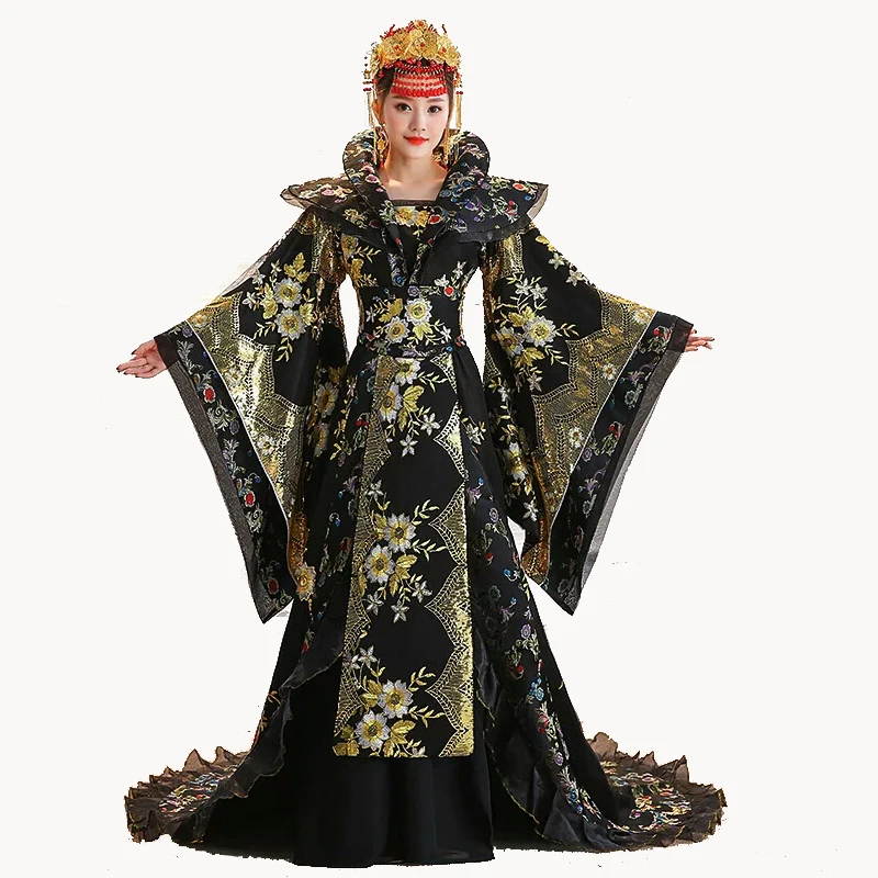 Wysokiej jakości designerski chiński strój z dynastii Tang, kostium Tailing, odzież sceniczna Guzheng, damski Hanfu, chińskie fotografie