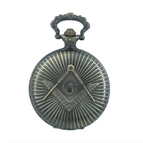 Freemasonry Mason Antique Quartz Pocket Watch Alloy Jewelry Masonic Pocket Watch For Men SJW001