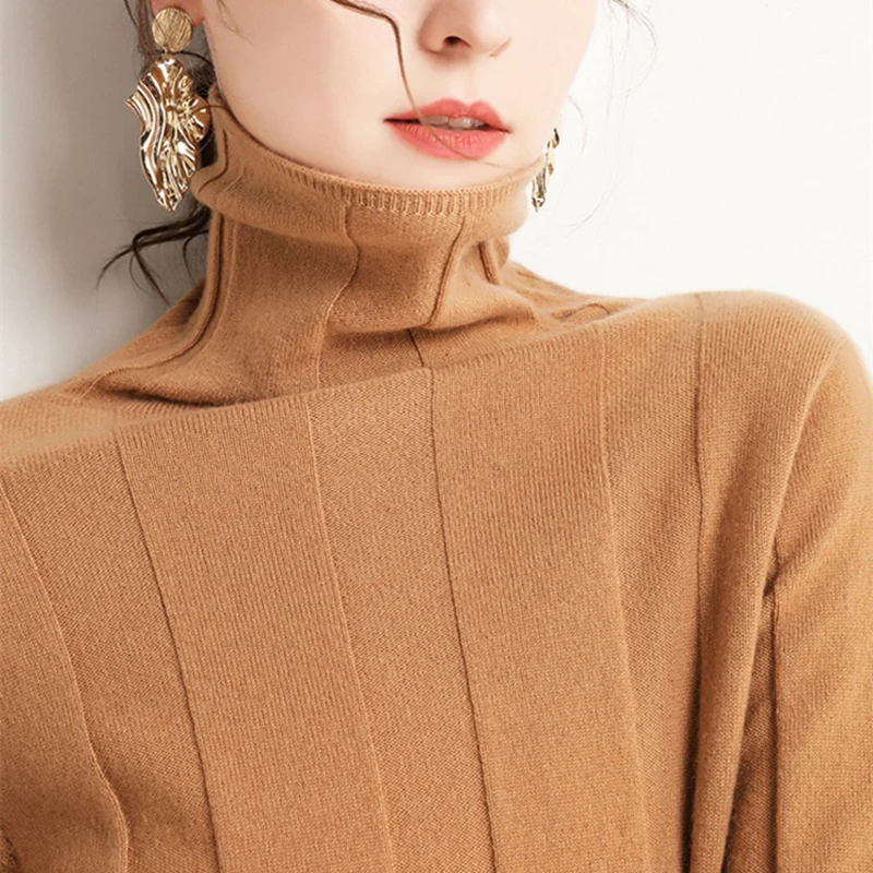 

GABERLY Cashmere Soft Turtleneck Sweaters and Pullovers for Women Warm Autumn Winter Fluffy Jumper Female Brand Jumper