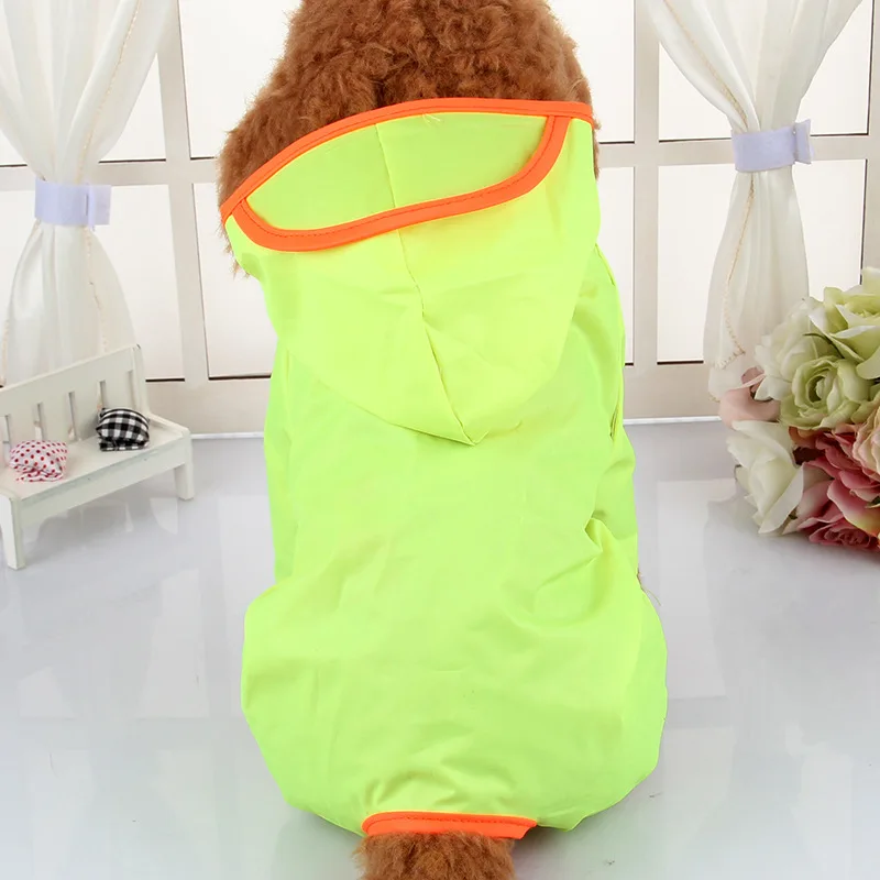 Brand Hooded Pet Dog Raincoats Waterproof Clothes For Small Dogs Chihuahua Yorkie Dog Raincoat Poncho Puppy Rain Jacket XS-XXL