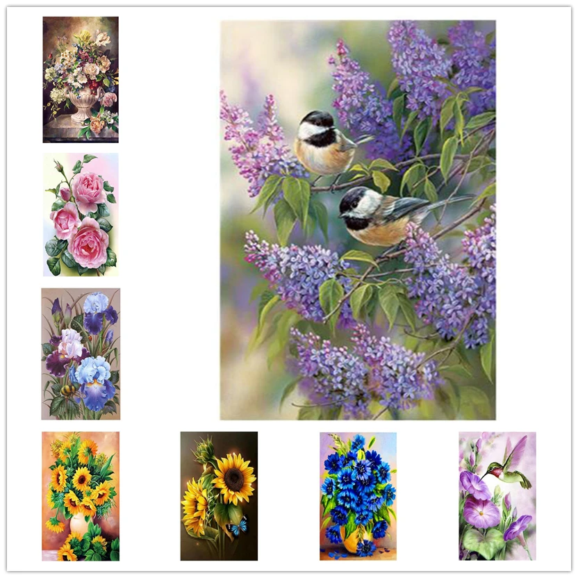 

5D DIY Diamond Painting Full Square/Round Drill "Flower series" Embroidery Cross Stitch gift Home Decor Gift WG821