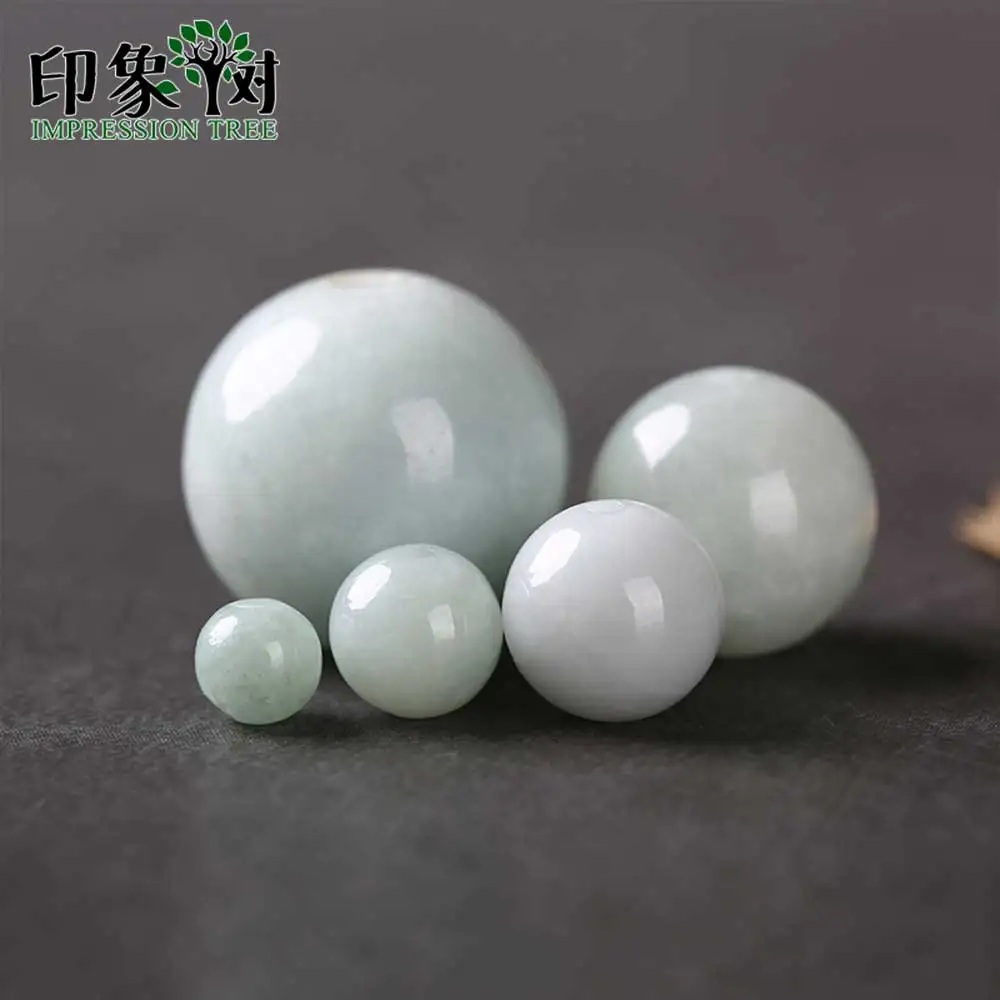 Natural Jadeite Smooth Round Beads Pick Size 6/8/10/13/18mm Gem Jad e Round Beads Handmade Necklace For DIY Jewelry Making 18013