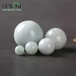 Natural Jadeite Smooth Round Beads Pick Size 6/8/10/13/18mm Gem Jad e Round Beads Handmade Necklace For DIY Jewelry Making 18013