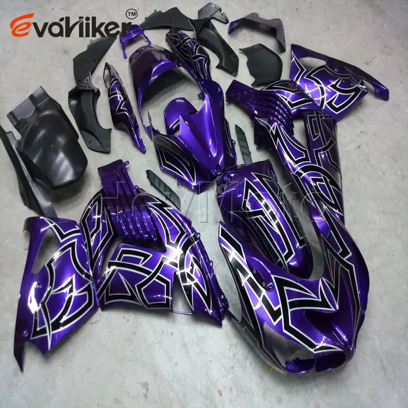 motorcycle Fairing hull for ZX14R 2006 2007 2008 2009 2010 2011 2012 2013 2014 2015 2016 silver black iInjection mold